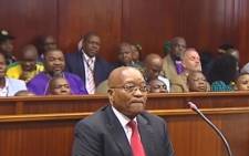 Jacob Zuma in the Durban High Court on 6 April 2018. Picture: Supplied. 