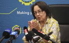 This undated file photo shows Cape Town Mayor Patricia de Lille address the media at a briefing regarding the drought in Cape Town. Picture: Cindy Archillies/EWN.