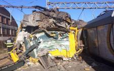 Two trains collided at Denver station, south of Johannesburg on 28 April 2015. Picture: @Nicol3tt300