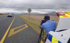 FILE: A Western Cape traffic official doing speed enforcement. Picture: @WCGovTPW/Twitter