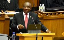 FILE: President Cyril Ramaphosa in Parliament. Picture: GCIS