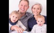 Heidi Scheepers pictured with her husband and their children. Picture: Heidi Scheepers/facebook.com