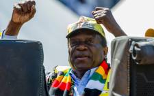 Zimbabwe’s President Emmerson Mnangagwa. Picture: AFP.