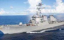 FILE: The USS John McCain. Picture: @USNavy/Twitter.