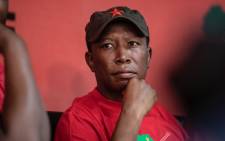 EFF leader Julius Malema at the party’s headquarters. Picture: Abigail Javier/EWN