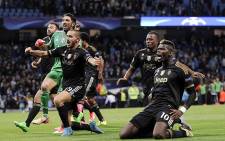Juventus players celebrate after beating Manchester City 2-1 in their opening Champions League match on 15 September 2015. Picture: Juventus/Facebook.