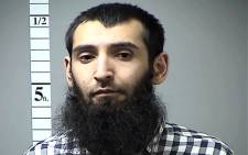 This handout photograph obtained courtesy of the St. Charles County Dept. of Corrections shows Sayfullo Habibullahevic Saipov, the suspectecd driver who killed eight people in New York on 31 October 2017, mowing down cyclists and pedestrians, before striking a school bus. Picture: AFP