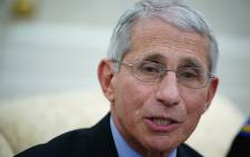 FILE: Anthony Fauci, director of the National Institute of Allergy and Infectious Diseases speaks during a meeting with US President Donald Trump and Louisiana Governor John Bel Edwards D-LA in the Oval Office of the White House in Washington, DC on 29 April 2020. Picture: AFP