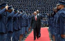 President Jacob Zuma addressed the South Africa Police Service Commemoration Day to remember police officers killed in the line of duty, Union Buildings, Pretoria, on 6 September 2015. Picture: GCIS