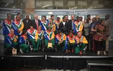 Winning welcome for Team SA’s Paralympians.Picture: Kgothatso Mogale/EWN