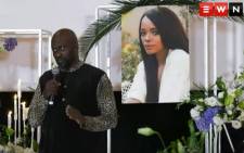 Kuli Roberts' close friends, family, and fans have gathered at the Birchwood Hotel in Boksburg on 16 February 2022 to pay tribute to the radio and TV personality. Picture: EWN.

