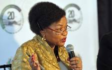 Speaker of the National Assembly,  Baleka Mbete briefing media on how Parliament intends to give effect to recommendations to protect the rights of Members held in Pretoria on 24 July 2015. Picture: GCIS.