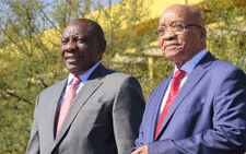 President Zuma and his deputy Cyril Ramaphosa. Picture: Louise Mcauliffe/EWN