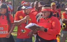 A group of about 100 from the  Cosatu Young Workers Forum marched to the Union Buildings in commemoration of International Youth Day on Friday 12 August 2022. Picture:@_cosatu/Twitter.