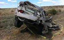A road accident on the N1 between Laingsburg and Beaufort West claimed four lives on 16 December 2012. Picture: Graeme Raubenheimer/EWN