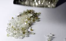 FILE: Raw diamonds. Picture: AFP