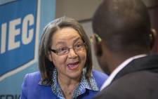 Cape Town Mayor Patricia de Lille speaks to journalists at the IEC's Western Cape results centre on 4 August 2016. Picture: Aletta Harrison/EWN.