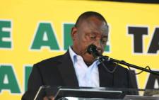 FILE: President Cyril Ramaphosa speaks during the first day of the ANC's Land Summit in Boksburg. Picture: @MYANC/Twitter
