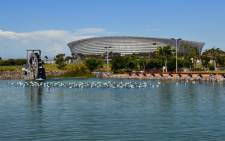 Activist Terry Crawford-Browne and Cosatu’s Tony Ehrenreich called for the stadium to be demolished. Picture: EWN