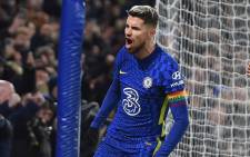 Chelsea's JOrginho celebrates scoring a penalty in the English Premier League match against Manchester United at Stamford Bridge, London on 28 November 2021. Picture: @ChelseaFC/Twitter