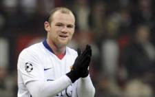 Manchester United striker Wayne Rooney. Picture: AFP
