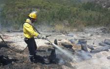 Firefighters in the Overberg district and in the Southern Cape battled multiple fires in different areas on Saturday 13 January 2018. Picture: Twitter/@wo_fire