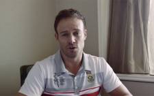 A screengrab of Proteas captain AB de Villiers during the special YouTube video.