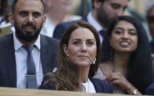 Britain's Catherine, Duchess of Cambridge, sits in the royal box before Tunisia's Ons Jabeur and Spain's Garbine Muguruza play their women's singles third round match on the fifth day of the 2021 Wimbledon Championships on 2 July 2021. Picture: Adrian DENNIS/AFP