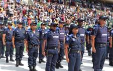 FILE: City of Cape Town law enforcement officers during a passing out parade at Athlone Stadium in Cape Town on 9 February 2020. Picture: @alanwinde/Twitter