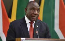 FILE: President Ramaphosa says many African countries already spend at least 2% of their GDPs on climate change adaptation and any more pressure will force them into debt traps. Picture: @PresidencyZA/Twitter