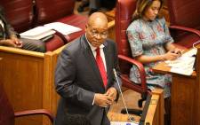 FILE: President Jacob Zuma responds to a question in Parliament. Picture: Anthony Molyneaux/EWN