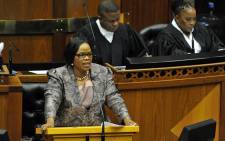FILE: Late National Freedom Party (NFP) leader Zanele kaMagwaza-Msibi in Parliament in 2014. Picture: GCIS