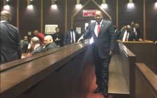 Jacob Zuma arrives at the Pietermaritzburg High Court on 27 July 2018. Picture: Ziyanda Ngcobo/EWN


