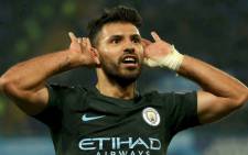 Manchester City’s Sergio Aguero celebrates his goal against Napoli in the Champions League clash on 1 November 2017. Picture: Facebook.com