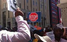 ANCWL marches against rape in the Western Cape on 21 February 2013. Picture: Chanel September/EWN