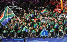 Team SA enters the stadium, during the opening ceremony of the Paralympics. Picture: Wessel Oosthuizen/SA Sports Picture Agency.