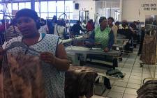 The Clothing Textile Workers have lost provident fund money to an investment company that liquidated. Picture: Nathan Adams/EWN
