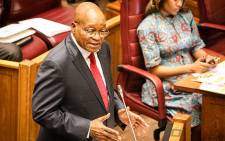 FILE: President Jacob Zuma answers a question in the NCOP during a Q&A session in Cape Town. Picture: EWN.