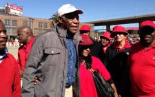 US actor Danny Glover attended a Popcru march in the Johannesburg city centre on 30 May 2013. Picture: Sebabatso Mosamo/EWN.