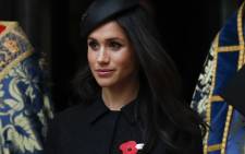 FILE: Meghan Markle after attending a service of commemoration and thanksgiving to mark Anzac Day in Westminster Abbey in London on 25 April 2018. Picture: AFP.