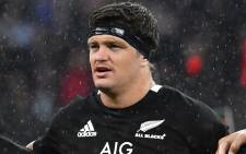 FILE: New Zealand's Scott Barrett lines up before the autumn international rugby union match between England and New Zealand at Twickenham stadium in south-west London on 10 November 2018. Picture: AFP.