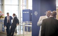 Delegates meet at the World Economic Forum 2015 at the Cape Town International Convention Centre. Picture: Thomas Holder/EWN
