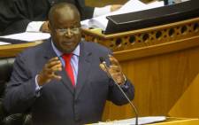 Finance Minister Tito Mboweni delivers his Budget speech in Parliament on 24 February 2021. Picture: GCIS.