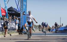 FILE: Marc Pritzen at the finish line of the Discovery 947 Ride Joburg cycle race on Sunday 17 November 2019. Picture: Primedia