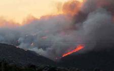 FILE: The Overberg District Municipality says the fire started due to a lightning strike in the area. Picture: AFP.