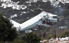 A military plane carrying members of the Algerian armed forces and their relatives crashed into a mountain on Tuesday, killing 77 people on 11 february 2014. Picture: CNN.
