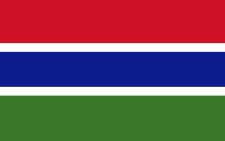 Flag of Gambia. Picture: Wikimedia Commons.