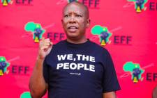 Economic Freedom Fighters (EFF) leader Julius Malema in Mpumalanga on 11 November 2023 during the EFF Ground Forces Forum. Picture: X/@EFFSouthAfrica