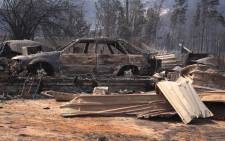 FILE: A SANPark homes gutted in a blaze in George. Picture: Bertram Malgas/EWN