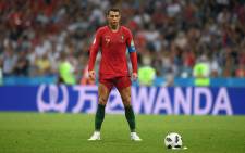 Cristiano Ronaldo lit up the World Cup in his own inimitable style, curling in a late free kick to complete a remarkable hat-trick in a group match between Portugal and Spain. Picture: @FIFAWorldCup/Twitter.